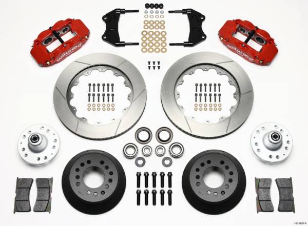 Wilwood - Wilwood Narrow Superlite 6R Front Hub Kit 14.00in Red WWE ProSpindle - 140-9920-R