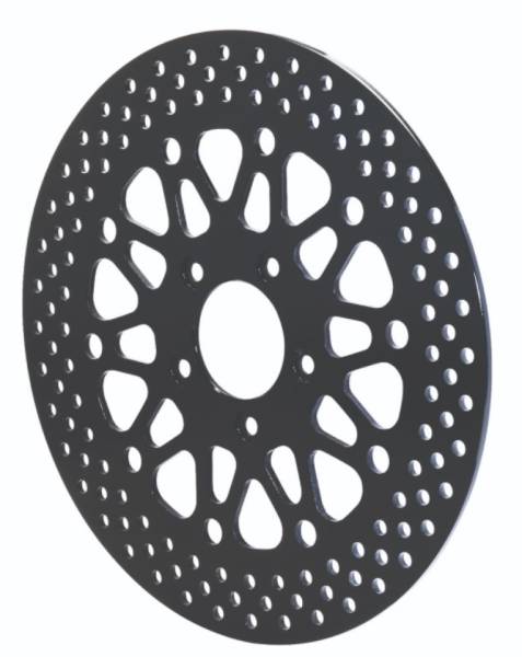 Wilwood - Wilwood Rotor-Rear-H-D Motorcycle 84-99 Black Finish 11.50 x .196 - 5 on 3.25in - 160-10663-BK