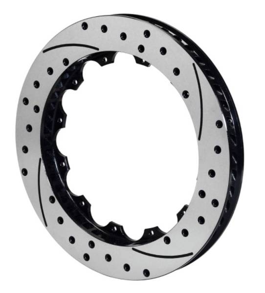 Wilwood - Wilwood Rotor-SV-SRP 72 Iron-RH-Drill-BLK 14.25 x 1.10 - 12 on 8.75in - 160-11309-BK