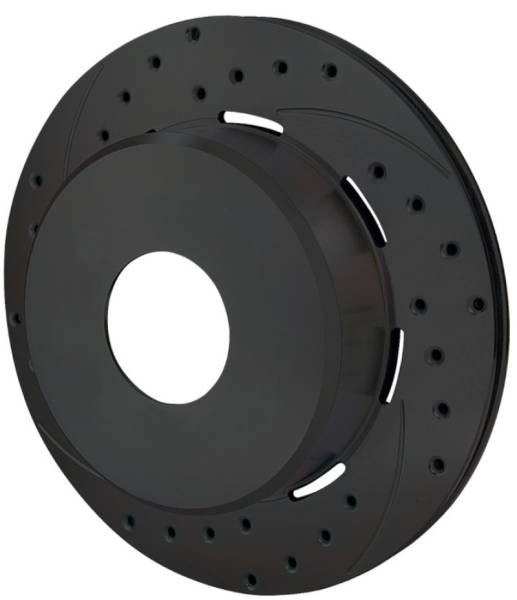 Wilwood - Wilwood Rotor-1.91in Offset-SRP-BLK-Drill-LH 11.00 x .810 - Blank - 160-11553-BK