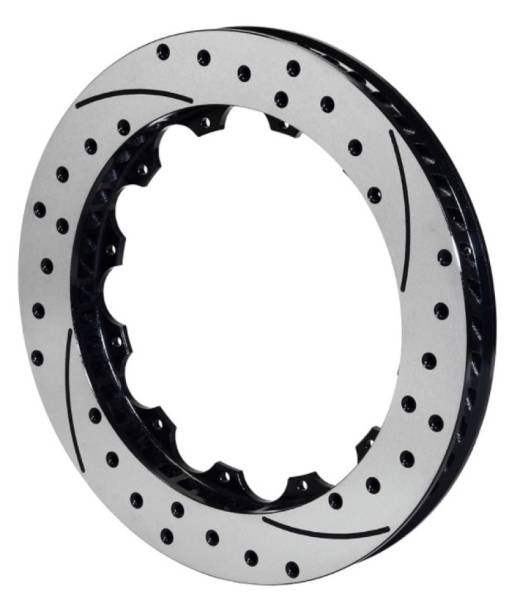 Wilwood - Wilwood Rotor-SRP48 SPC-37-RH-BLK-Drill 12.44 x 1.19 - 12 on 7.00in - 160-12157-BK