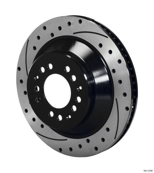 Wilwood - Wilwood Rotor-1.75 Offset SRP BLK Drl 12.88 x 1.10 - 5x4.50/4.75in - 160-12189-BK