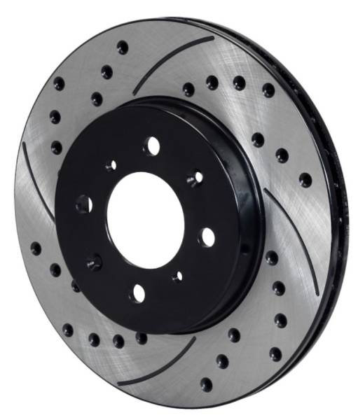 Wilwood - Wilwood Rotor-.68in Offset-SRP-BLK-Drill-LH 10.32 x .83 - 4 x 3.93 - 160-12839-BK