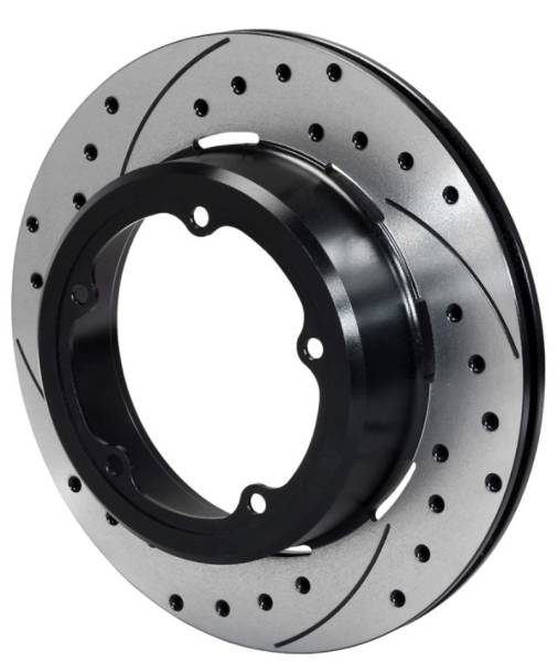 Wilwood - Wilwood Rotor-1.91in Offset-SRP-BLK-Drill-LH 12.19 x .810 - 5 x 5.75in Floater - 160-12891-BK