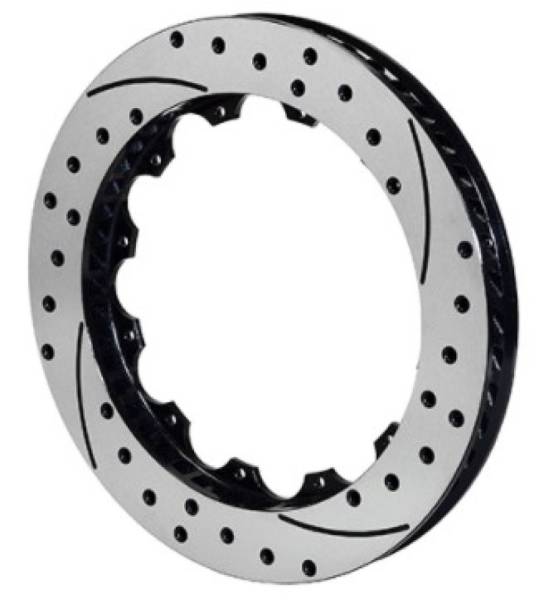 Wilwood - Wilwood Rotor-SRP48 SPC-37-LH-BLK-Drill 12.88 x 1.00 - 12 on 8.75in - 160-13359-BK