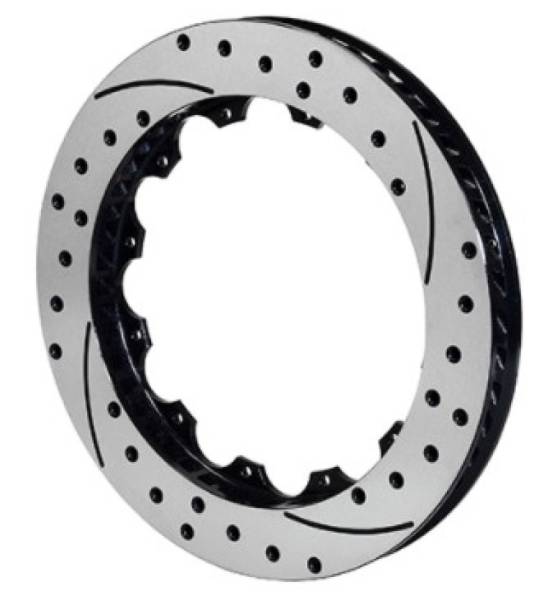 Wilwood - Wilwood Rotor-SRP48 SPC-37-LH-BLK-Drill 13.00 x 1.10 - 12 on 7.00in - 160-13363-BK