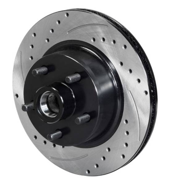 Wilwood - Wilwood Rotor Front SRP Drilled & Slotted Black - 65-69 Ford Mustang 5x4.50BC 11.29in Dia - 160-14323-BK