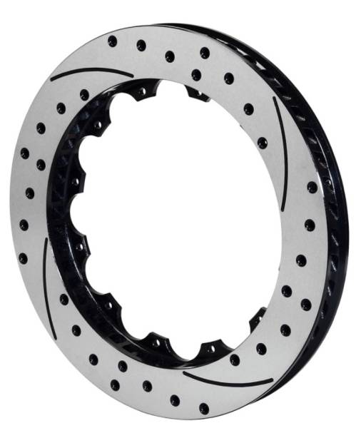Wilwood - Wilwood Rotor GT Curved Vane Rotor Spec-37 Iron 72 CV 12 x 8.75 Left Hand Side - 160-14636-BK