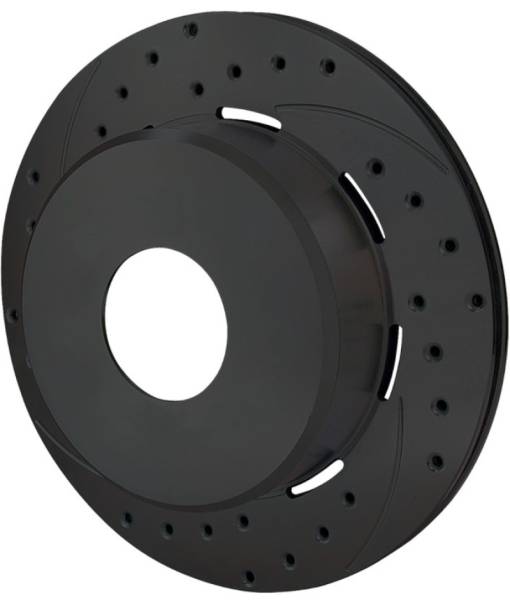 Wilwood - Wilwood Rotor-1.91in Offset-SRP-BLK-Drill-LH 12.19 x .810 - Blank - 160-6973-BK