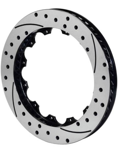 Wilwood - Wilwood Rotor-SRP48 SPC-37-LH-BLK-Drill 12.88 x 1.25 - 12 on 8.75in - 160-7173-BK