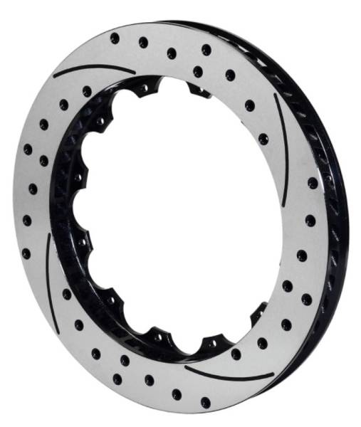 Wilwood - Wilwood Rotor-SV-SRP 72 Iron-RH-BLK-Drill 14.00 x 1.25 - 12 on 8.75in - 160-8396-BK