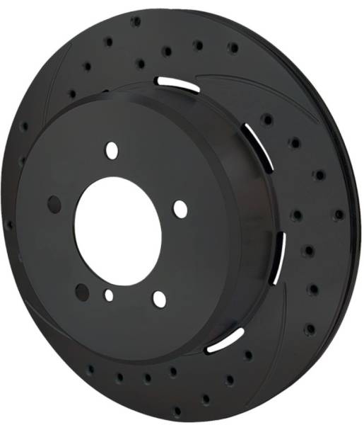 Wilwood - Wilwood Rotor-2.31in Offset-SRP-BLK-Drill-RH 12.19 x .810 - 5x4.75in BC - 160-8744-BK