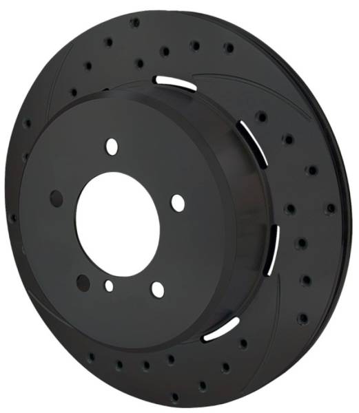 Wilwood - Wilwood Rotor-2.31in Offset-SRP-BLK-Drill-LH 12.19 x .810 - 5x4.75in BC - 160-8745-BK