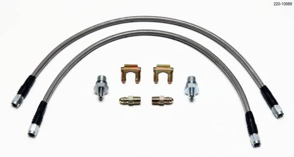 Wilwood - Wilwood Flexline Kit Universal. 18in M10 x 1.0 BF to 1/8-27 NPT - 220-10988