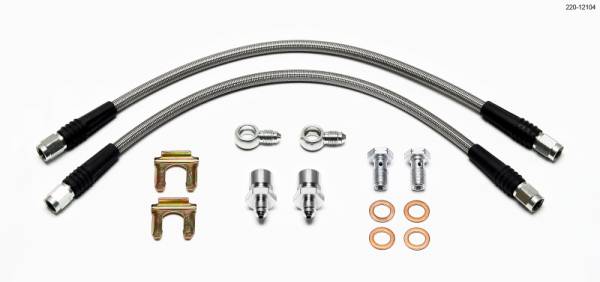 Wilwood - Wilwood Flexline Kit D52 Caliper 14in w/ Banjo 10mm -3/8-24 Chassis - 220-12104