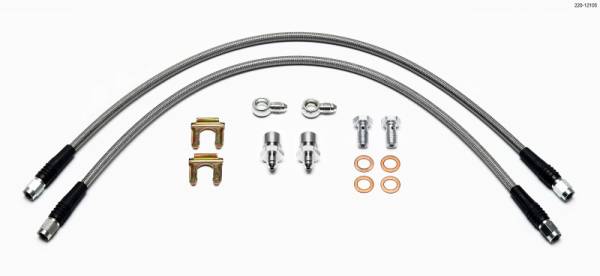 Wilwood - Wilwood Flexline Kit D52 Caliper 18in w/ Banjo 10mm -3/8-24 Chassis - 220-12105