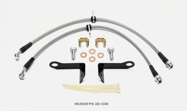 Wilwood - Wilwood Flexline Kit Rear 07-11 Ford Mustang GT w/ ABS OE Replacement - 220-12336