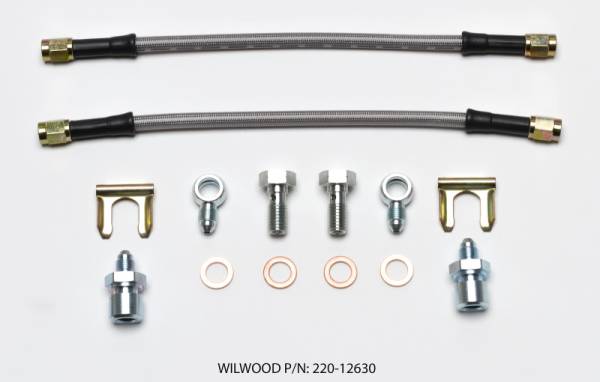 Wilwood - Wilwood Flexline Kit D52 Caliper 10in w/ Banjo 10mm -3/8-24 Chassis - 220-12630