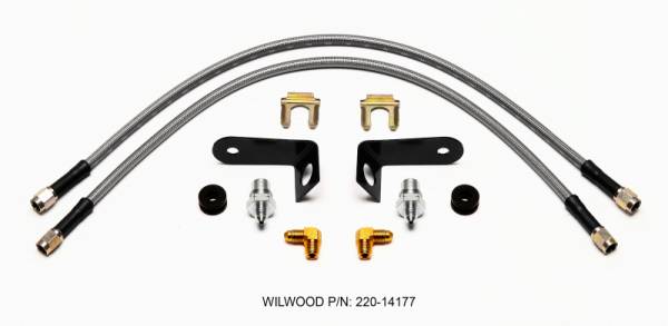 Wilwood - Wilwood Flexline Kit 20 inch -3 M10-1.0 BF 1/8 NPT 90 Degree - 220-14177