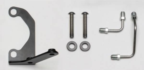 Wilwood - Wilwood Tandem Master Cylinder to Prop Valve Bracket R/H & Line Kit - 220-15047