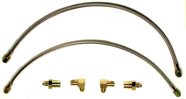 Wilwood - Wilwood Flexline Kit 90-99 Civic w/ Forged Dynalite Front Caliper - 220-6419