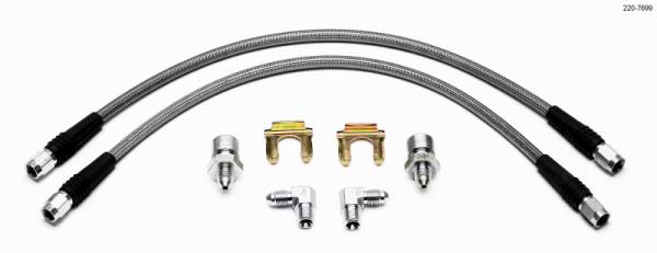 Wilwood - Wilwood Flexline Kit 55-57 Chevy w/ Forged Dynalite Front Caliper - 220-7699