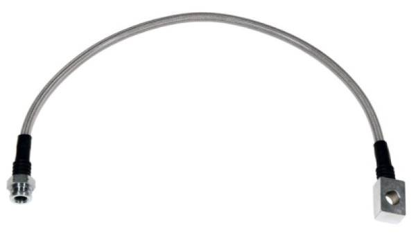 Wilwood - Wilwood 18.75in OAL Flexline -3 Hose to M10 by 1.00 to 12 Deg. Banjo Bubble Fl. - 220-8215