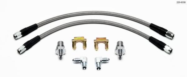 Wilwood - Wilwood Flexline Kit 1988-1996 Corvette w/ SL4 or SL6 Front Caliper - 220-8338