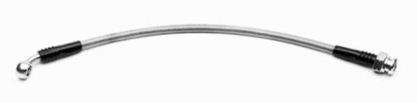 Wilwood - Wilwood 13in OAL Flexline -3 Hose to 45 Deg. Block M10 x 1.00 Bubble Flare - 220-8514