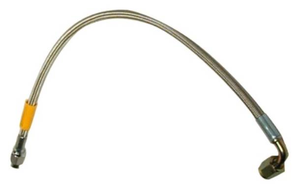Wilwood - Wilwood 16in OAL Flexline -3 Hose to -3 Female 90 Degree - 220-8523