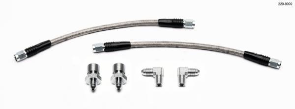 Wilwood - Wilwood GM 1500/2500 Rear (w/13in Rotor) 10in OAL Flexline Brake Hose w/Fittings - 220-8999