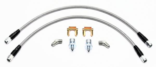 Wilwood - Wilwood Flexline Kit Front 2005-Current C6 Corvette w/ SL4 SL6 or W4/6A Caliper - 220-9100