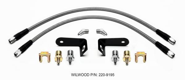 Wilwood - Wilwood Flexline Kit Front 1970-1973 Ford Mustang w/ FSL4 Caliper - 220-9195