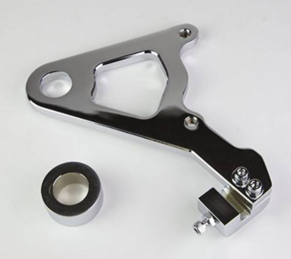 Wilwood - Wilwood Caliper Mounting Kit Chrome w/Bracket GP310 2000-06 FLH/FLT - 250-10165