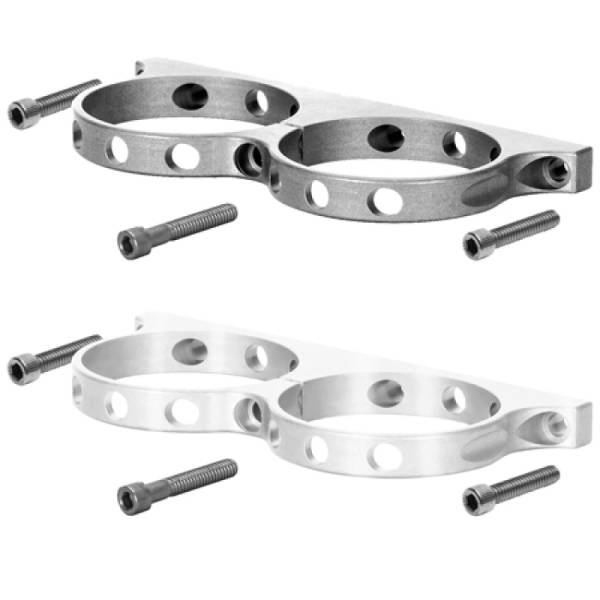 Wilwood - Wilwood Dual Aluminum Reservoir Lightweight Bracket w/ Mounting Screws - Billet - 250-16327