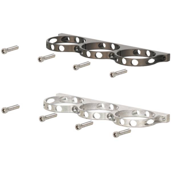 Wilwood - Wilwood Triple Aluminum Reservoir Lightweight Bracket w/ Mounting Screws - Anodized - 250-16874