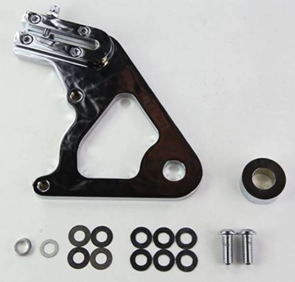 Wilwood - Wilwood Caliper Mounting Kit Chrome w/Bracket GP310 1984-99 Softail - 250-8035