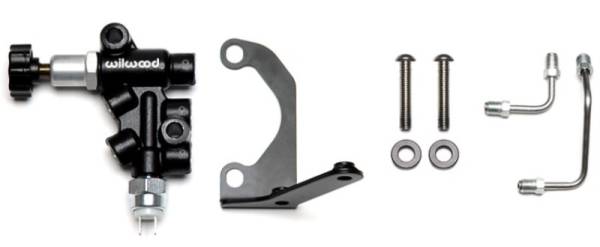 Wilwood - Wilwood Tandem Master Cylinder Mounting Bracket R/H Kit w/ Prop Valve - 260-15048