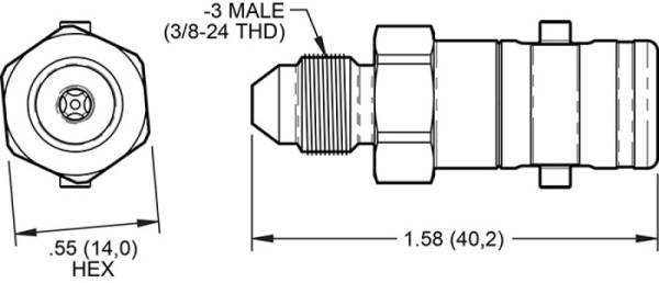 Wilwood - Wilwood Quick Disconnect - Male Side -3 AN - 260-16769