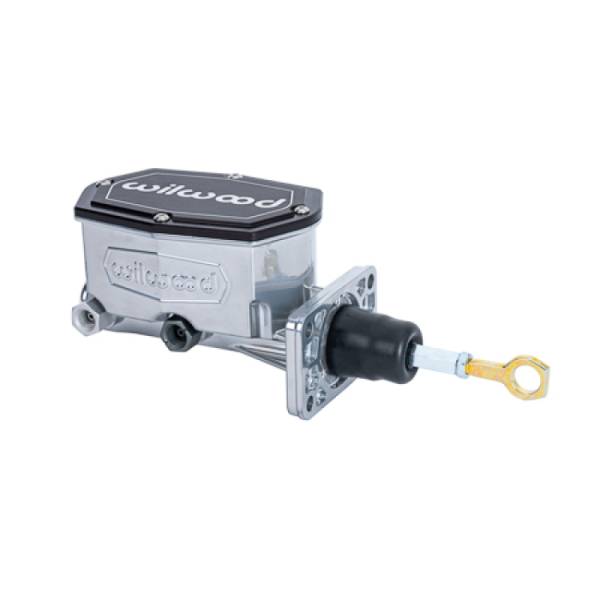 Wilwood - Wilwood Compact Tandem Master Cylinder w/ Mopar 4 Bolt Flange w/ Pushrod 15/16in Bore - Chrome - 260-16791-P