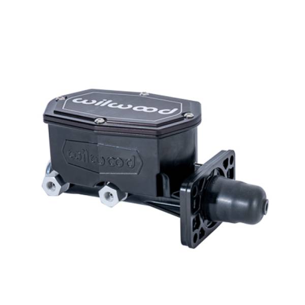Wilwood - Wilwood Compact Tandem Master Cylinder w/ Mopar 4 Bolt Flange 1-1/8in Bore - Black - 260-16793-BK