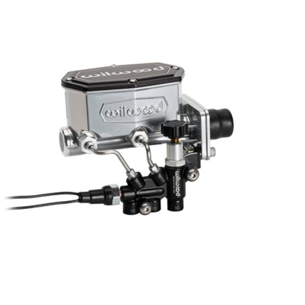 Wilwood - Wilwood Compact Tandem Master Cylinder w/ Combination Valve 1-1/8in Bore - Chrome - 261-16798-P