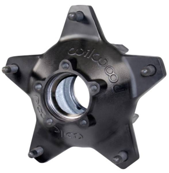 Wilwood - Wilwood Hub-Starlite 55 Rear - Standard Offset 5/8 C Studs-Drilled-Black - 270-6513BD