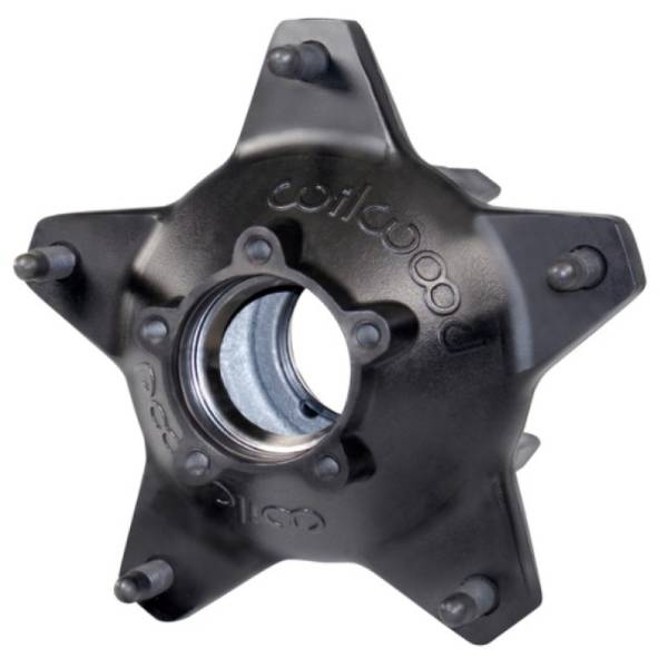 Wilwood - Wilwood Hub-Starlite 55 Rear - Standard Offset 5/8 C Studs-Drilled-Black-Less Races - 270-6513UBD