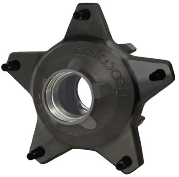 Wilwood - Wilwood Hub-Starlite 55 Front w/Snap-Cap Std. Offset 5/8 C Studs-Black - 270-6735BC