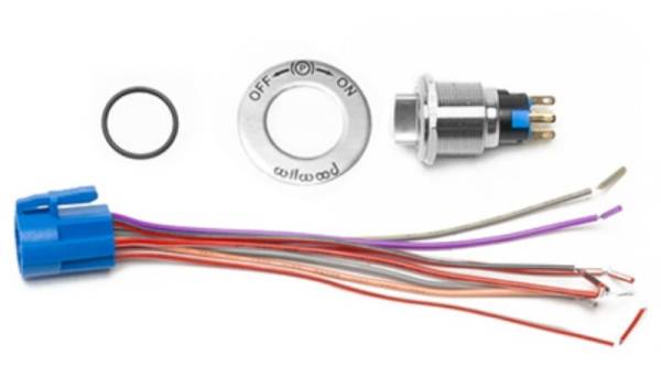 Wilwood - Wilwood Electronic Parking Brake Caliper Switch Kit w/ On/Off Sticker - 300-15936