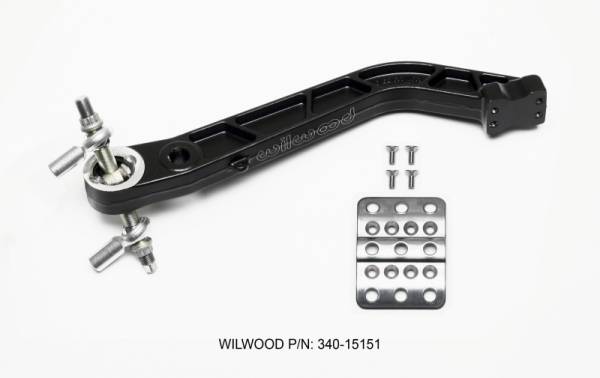 Wilwood - Wilwood Retrofit Kit Adj Trubar Brake Pedal - Brake -Rev Swing Mount -5.1:1 - 340-15151