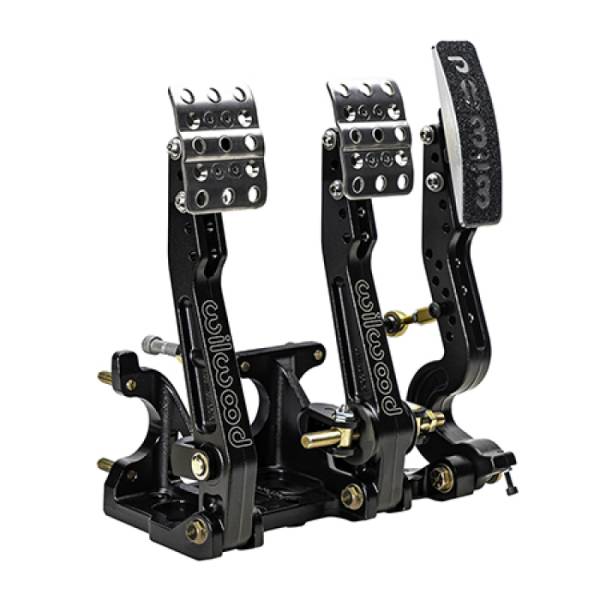 Wilwood - Wilwood Adjustable Balance Bar Brake, Clutch, Throttle w/ Linkage - Floor Mount - 4.75-5.75:1 - 340-16603