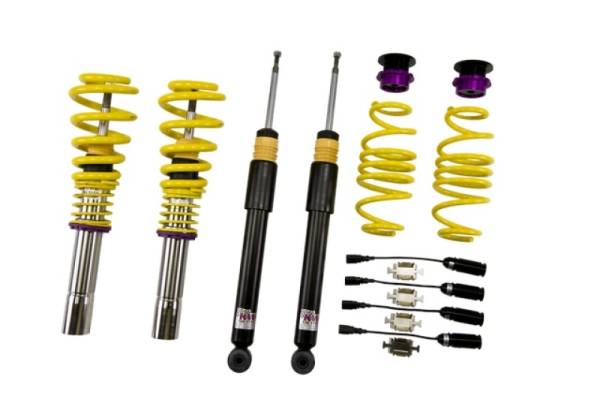 KW - KW Coilover Kit V1 Audi A4 S4 (8K/B8) w/ electronic dampening controlSedan FWD + Quattro - 10210097
