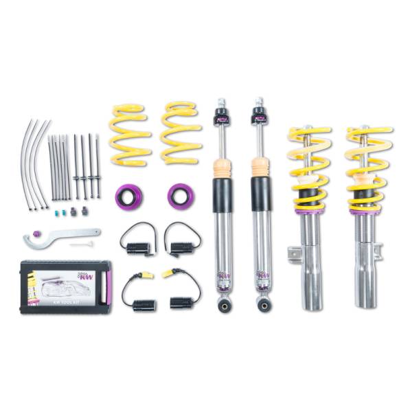KW - KW Coilover Kit V3 2020+ Mercedes CLA 35/CLA 45 Coupe 4WD w/ Electronic Dampers - 3522500S